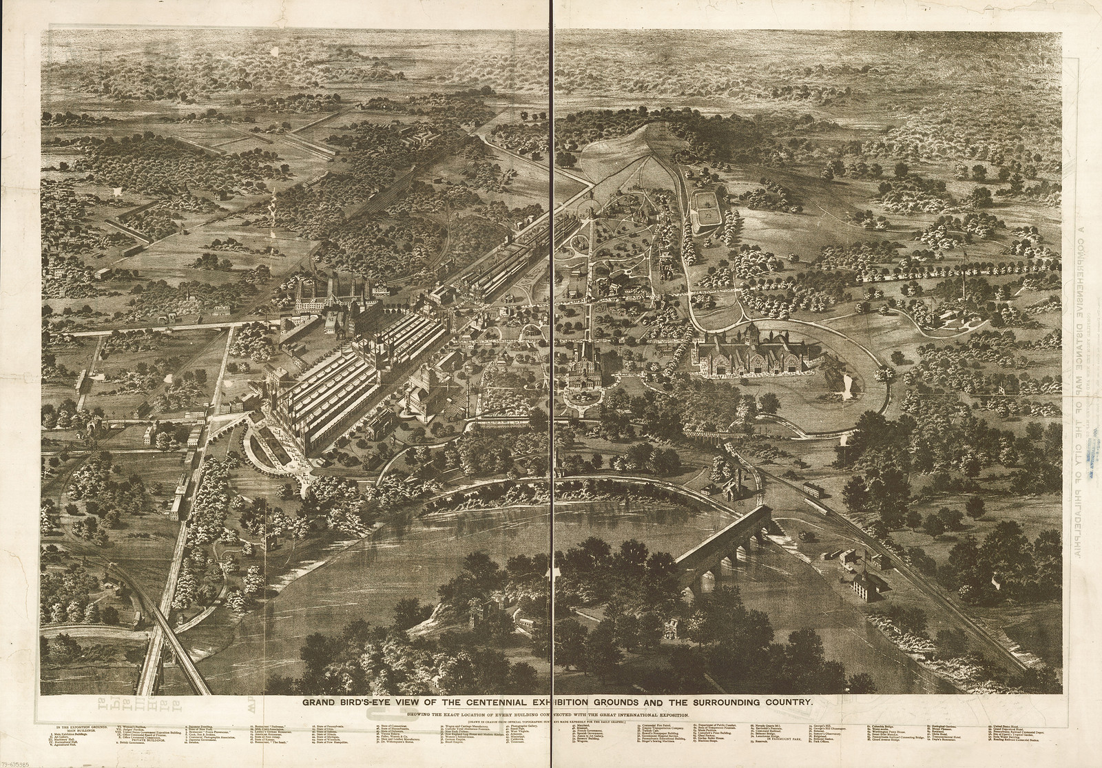 Philadelphia Exposition, Pennsylvania, 1876, 1876 — antique map