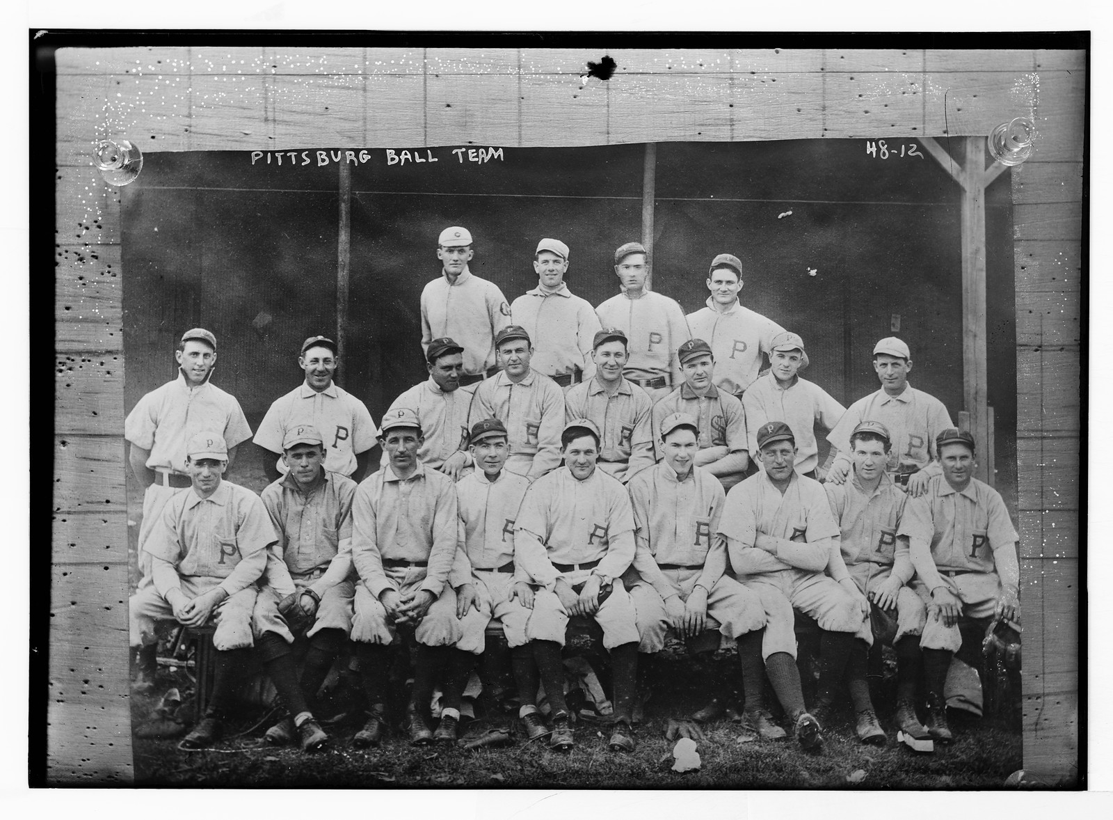Pittsburgh baseball team, Pittsburg NL (baseball), [1907] — historic photograph