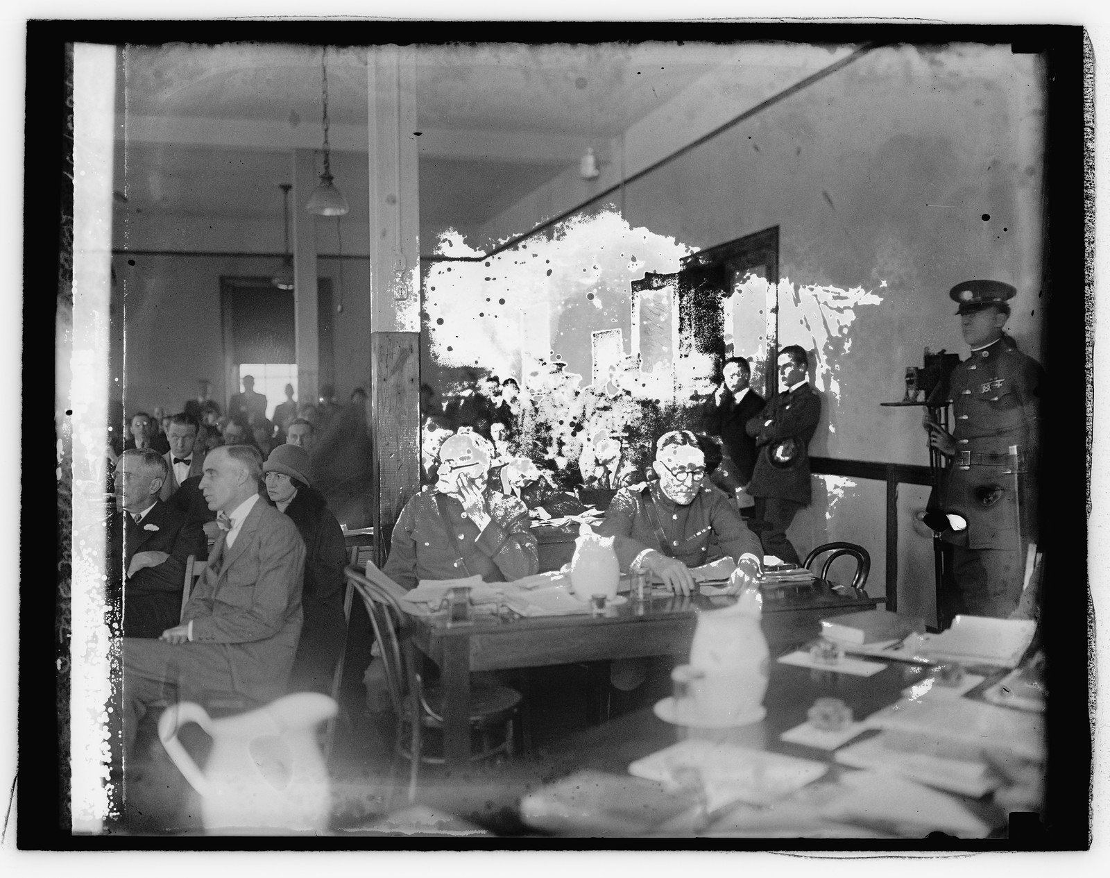 Col. Sherman Moreland & Lt. Col. Jos. J. McMullen, Judge Ad. & Asst., 10/28/25, [19]25 October 28. — historic photograph