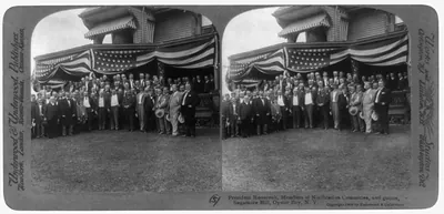 President Roosevelt members of Notification Committee and guests Sagamore Hill Oyster Bay N.Y.