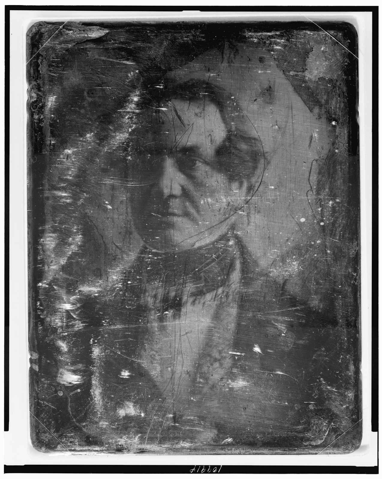 Unidentified man about, 1844 — historic photograph