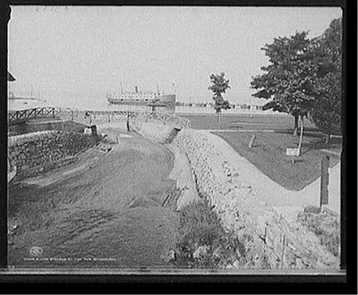 A Lake steamer at the pier, Petoskey, Mich.