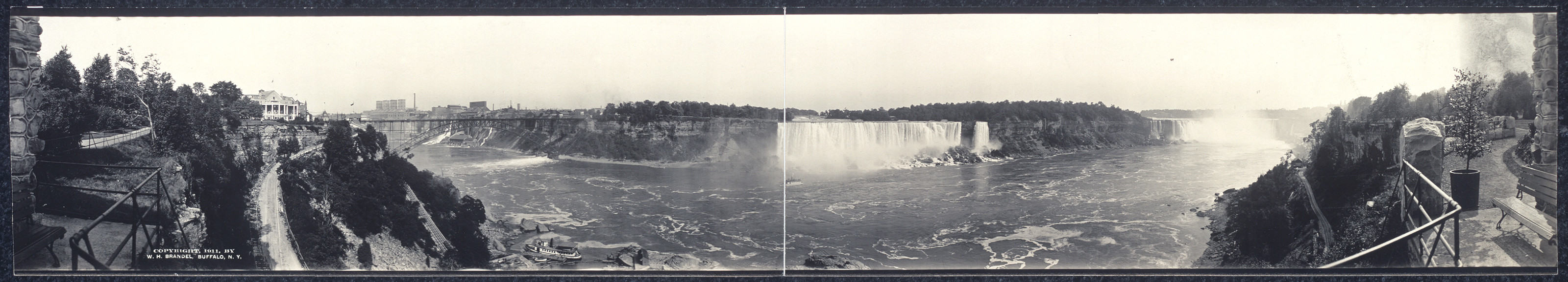 NY 1911 Niagara Falls Queen Victoria Park — historic image