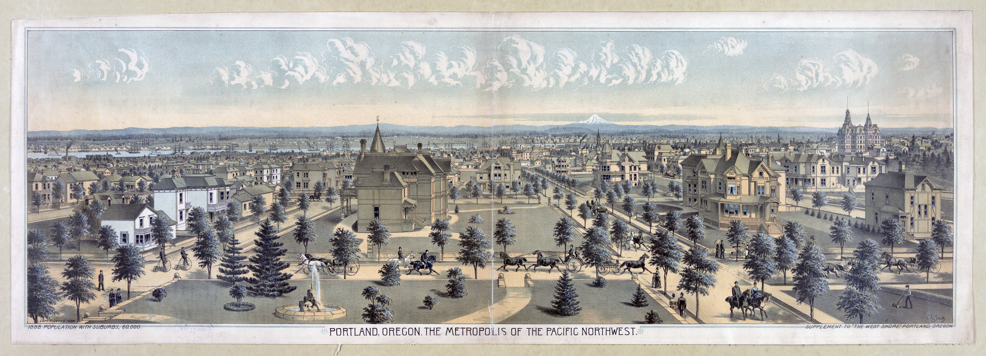 Portland, Oregon - the metropolis of the Pacific Northwest / C.L. Smith., c1888 May 17. — historic image