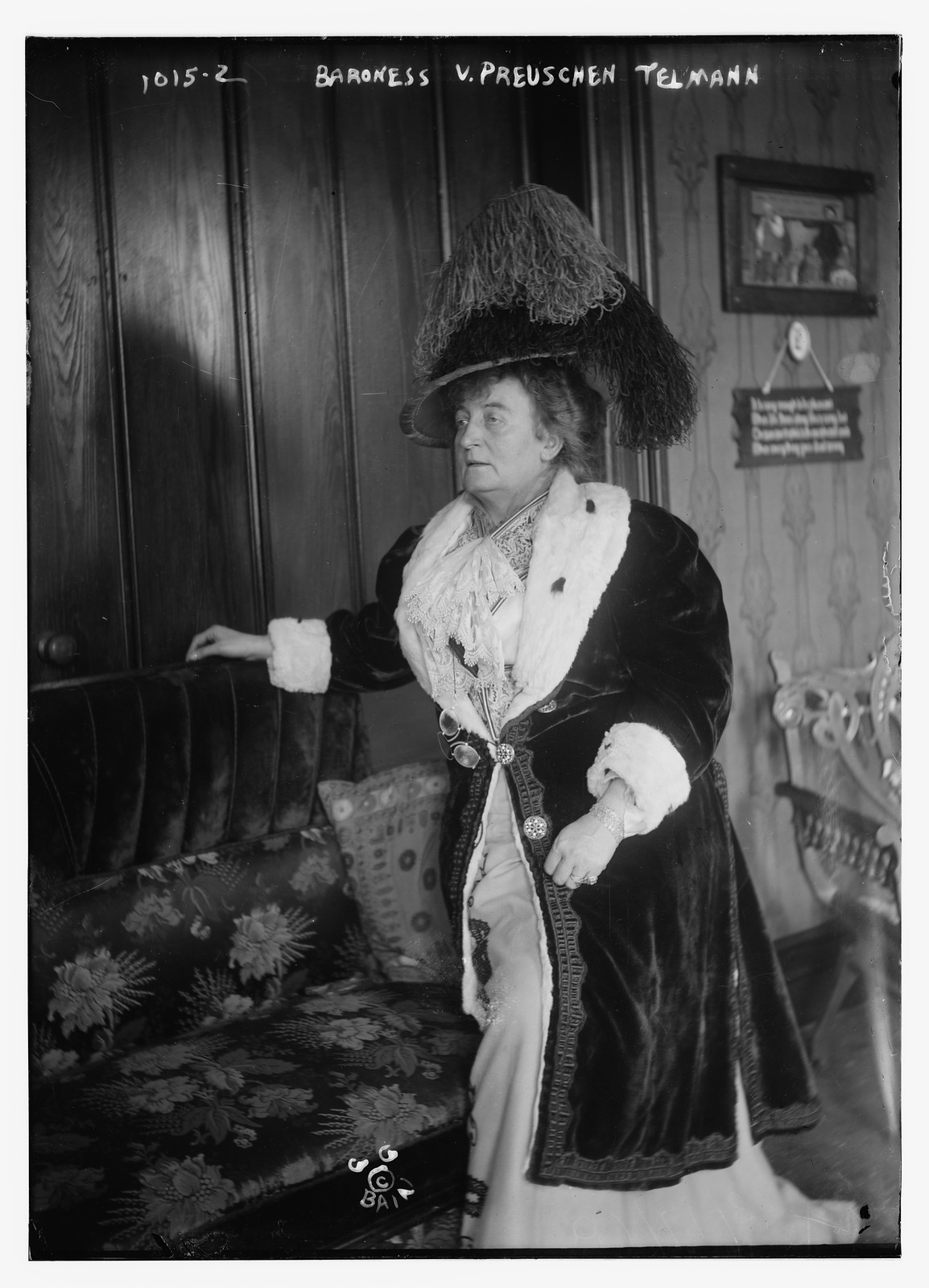 Baroness V. Preuschen Telmann, n/a — historic photograph