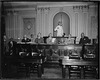Historic Portrait - Washington DC - Will run senate machine while Vice