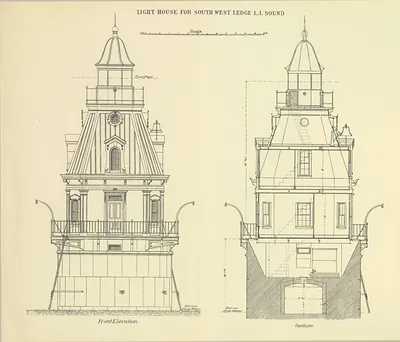 Light House for South West Ledge, L.I. Sound