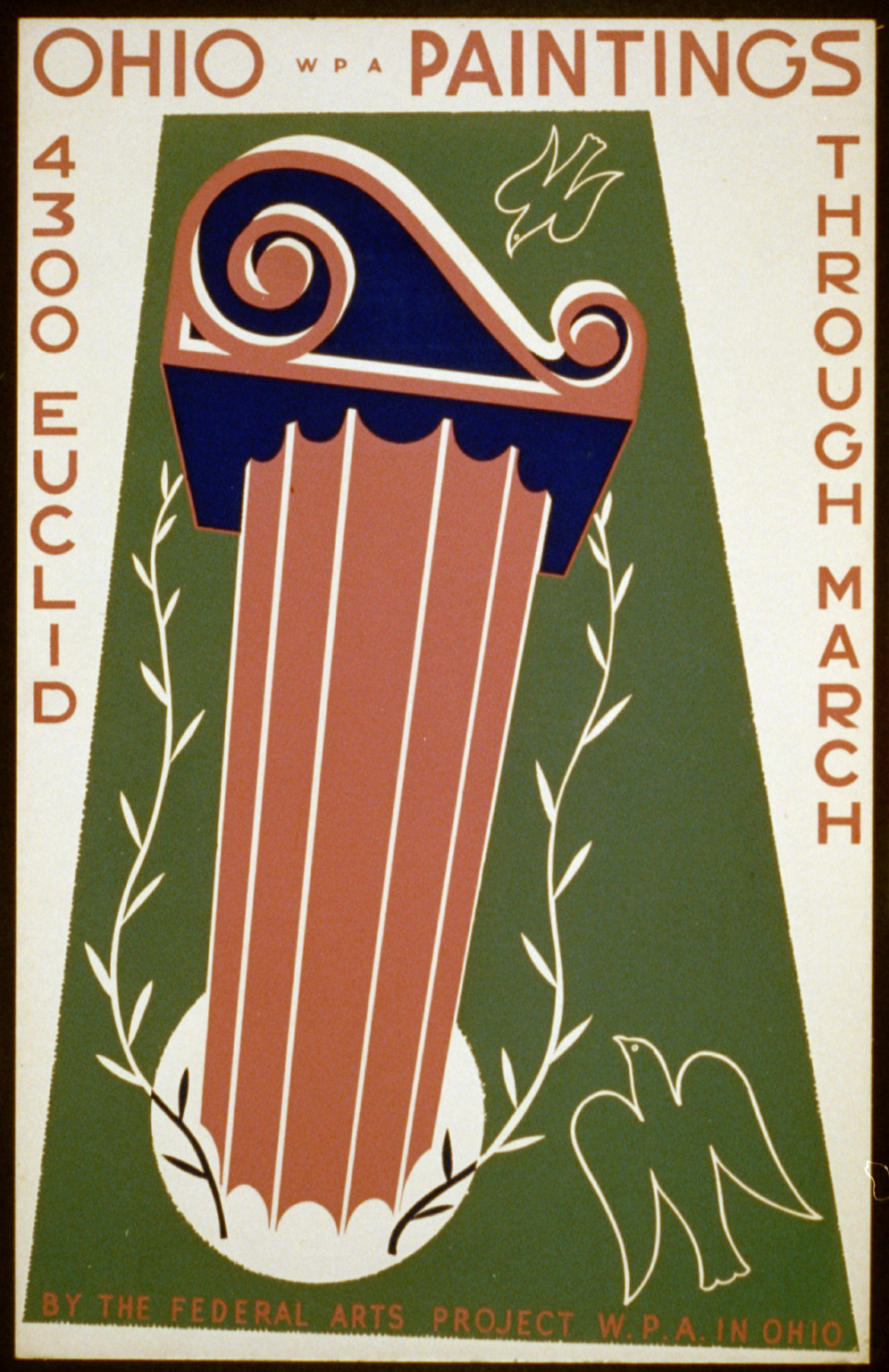 Ohio WPA paintings through March, 1938 — vintage poster