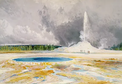 The Castle Geyser, Upper Geyser Basin, Yellowstone National Park