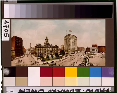 Panorama of Campus Martius, Detroit, Michigan