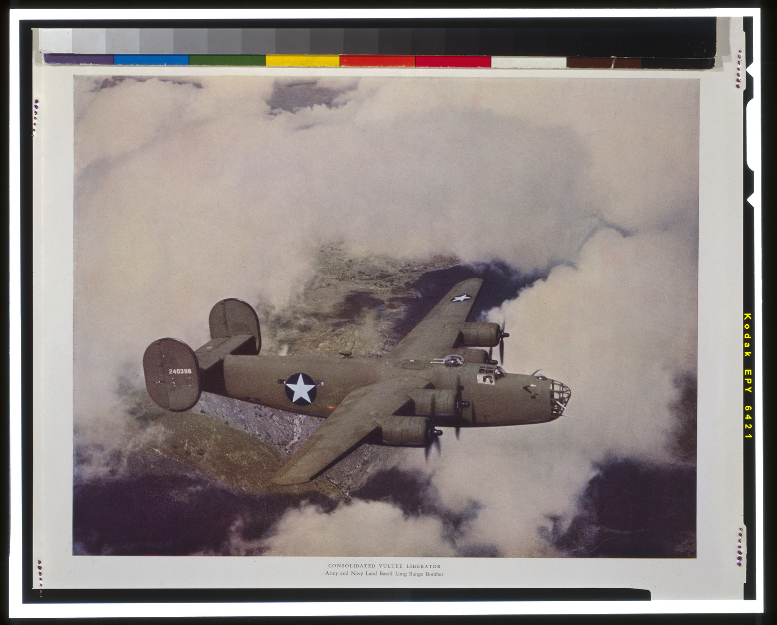 Consolidated Vultee Liberator--Army and Navy land based long range bomber, [ca. 1944] — historic print