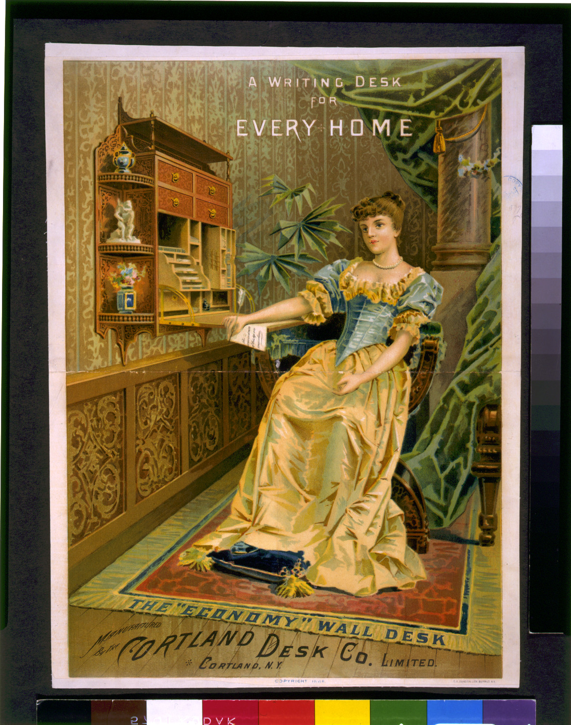 A Writing Desk for Every Home: Economy Wall Desk advertisement — historic image