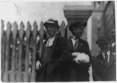 Drop wire boy, Granite Mill. Location: Fall River, Massachusetts / Lewis W. Hine.