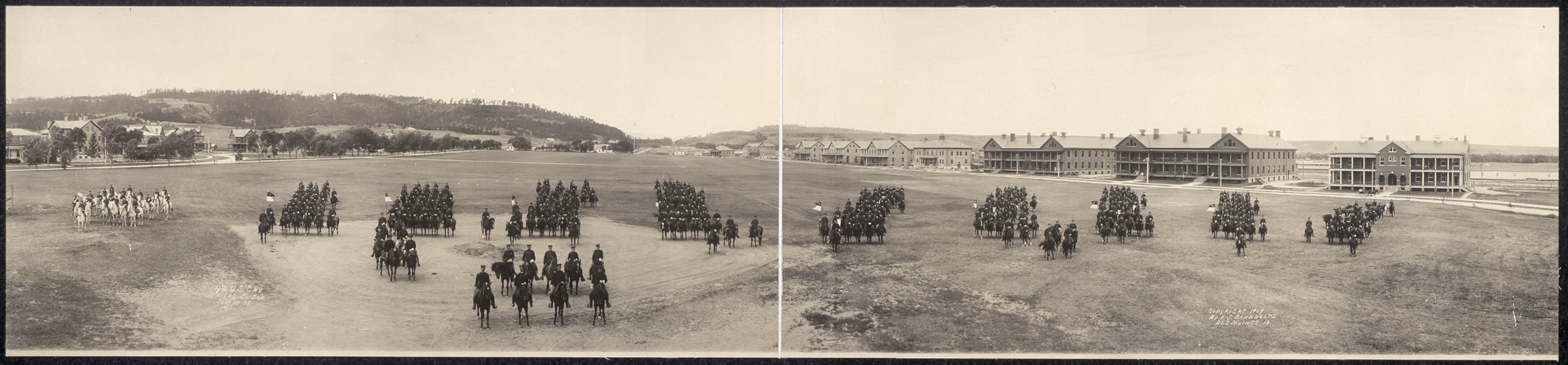 4th U.S. Cav., Ft. Mead, South Dakota, 1909, 1909 — historic image