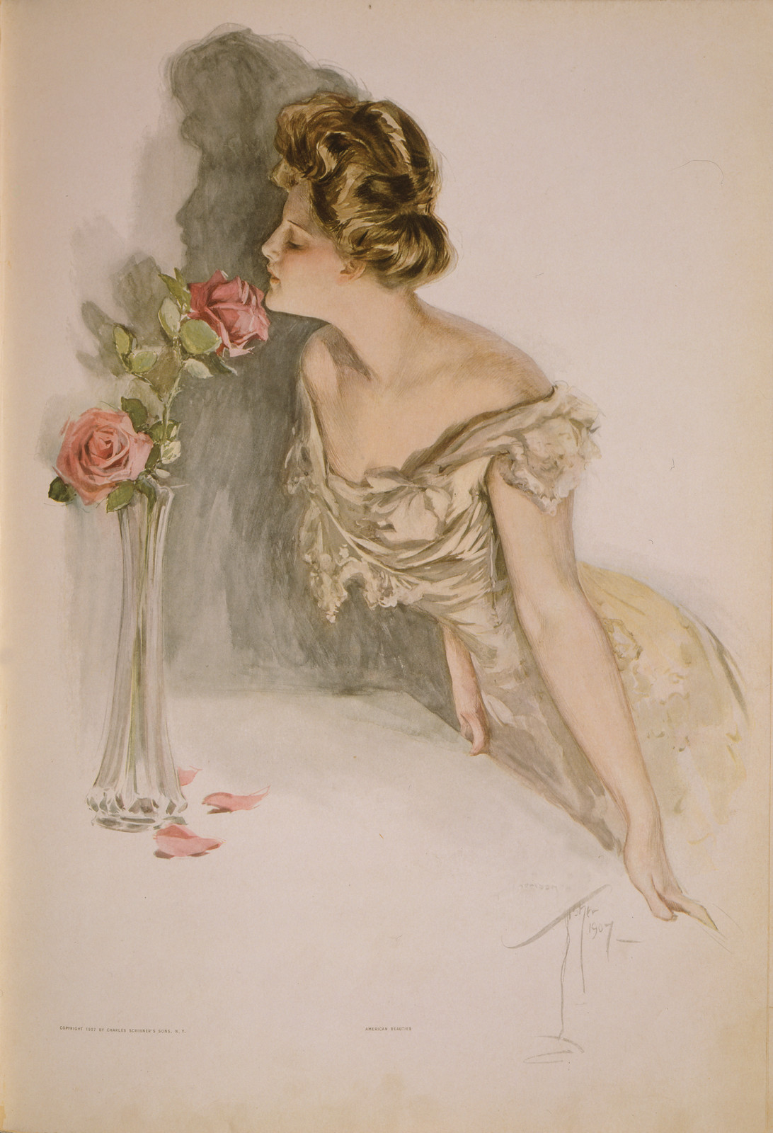American Beauties, 1907 — historic print