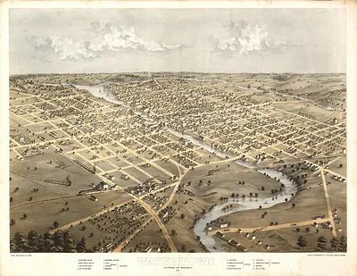 WI Watertown 1867 MAP