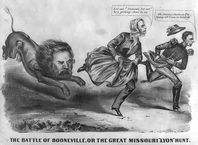 The battle of Booneville, or the great Missouri Lyon" Hunt"