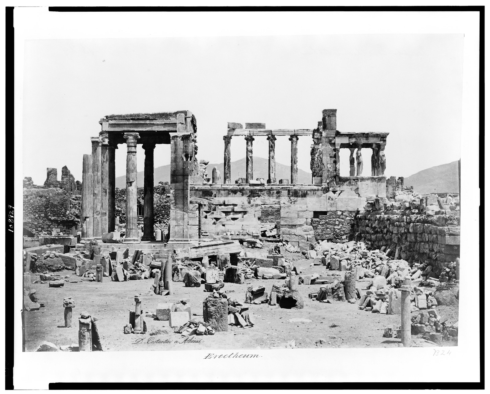 Erectheum / D. Constantin á Athénes., [between 1850 and 1880] — historic photograph