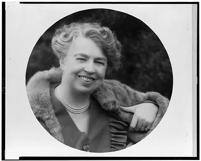 [Eleanor Roosevelt, head-and-shoulders portrait, facing front]