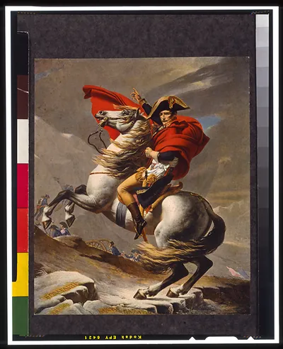 Napoleon I crossing the Alps at St. Bernard