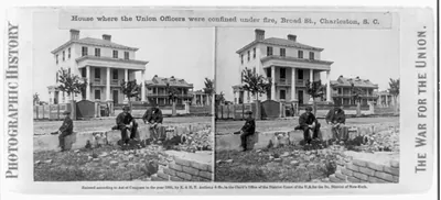 House where the Union officers were confined under fire, Broad Street, Charleston, S.C.