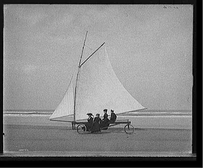 [Sailing on the beach, Ormond, Florida]