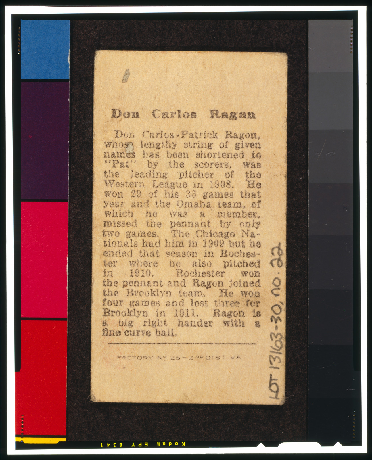 Brown Backgrounds (T207), 1912 — historic print
