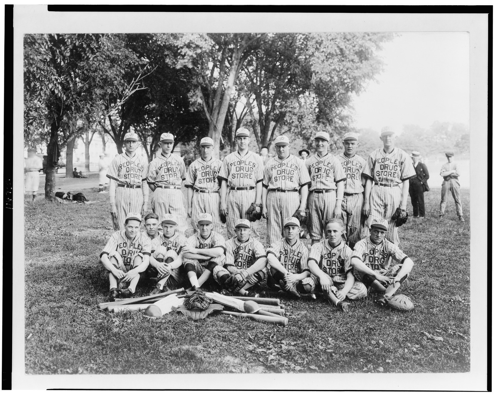 [The Peoples Drug Store baseball team, Washington, D.C.], [1921(?)] — historic photograph