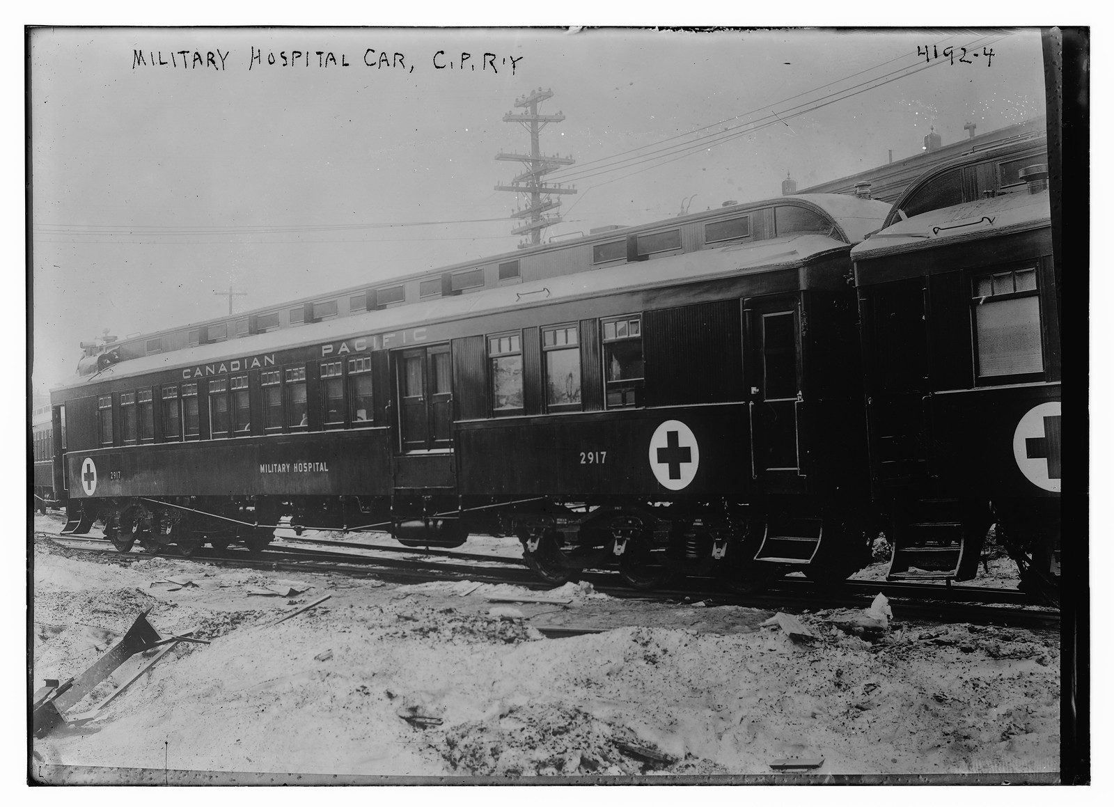 Milit. Hosp. car, C.P.R.Y., n/a — historic photograph