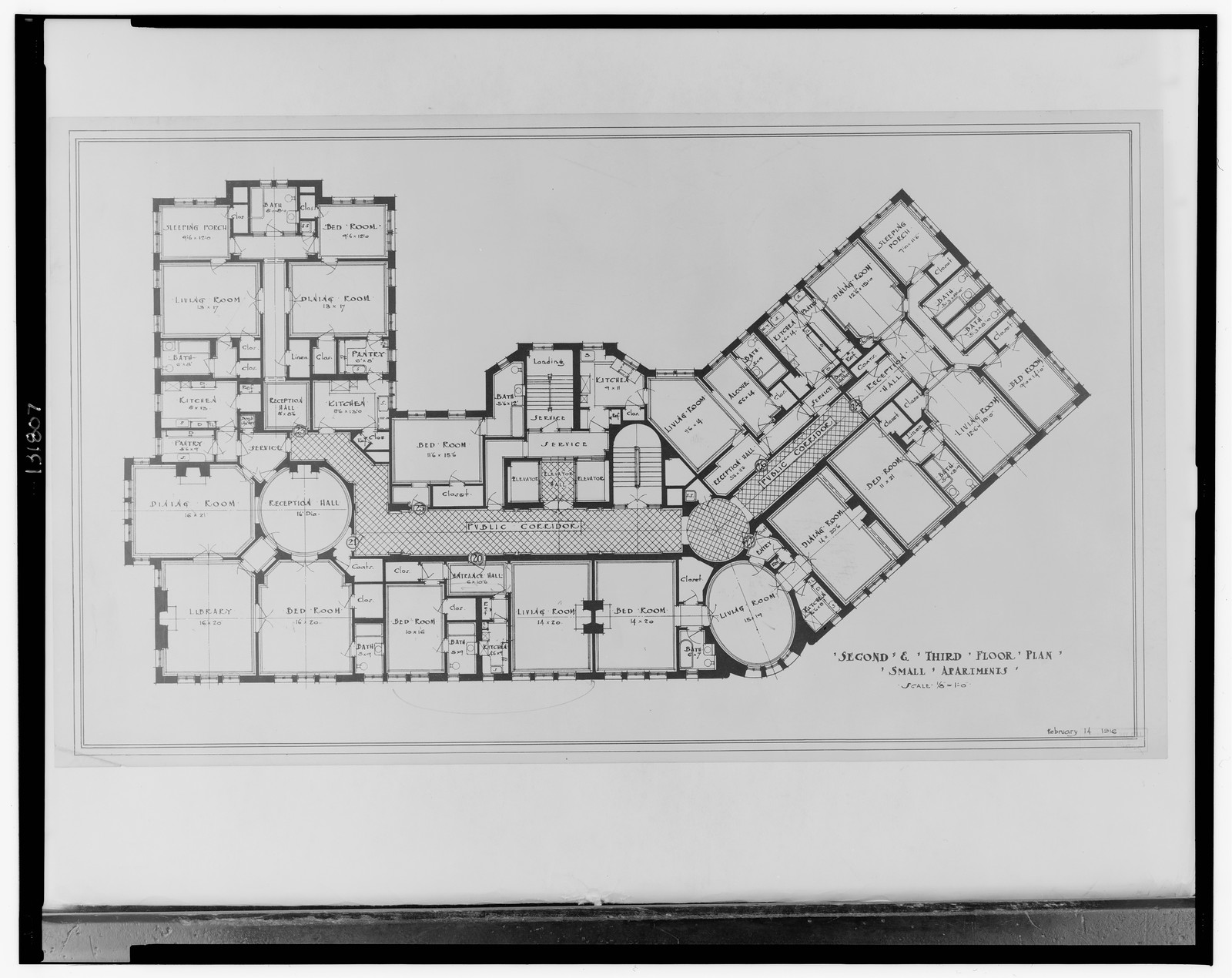 Antique Architecture - Washington DC - Apartment house (Altamont), 1901 — historic image