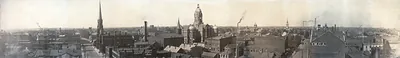 Birds eye view of Evansville, Indiana, 1907