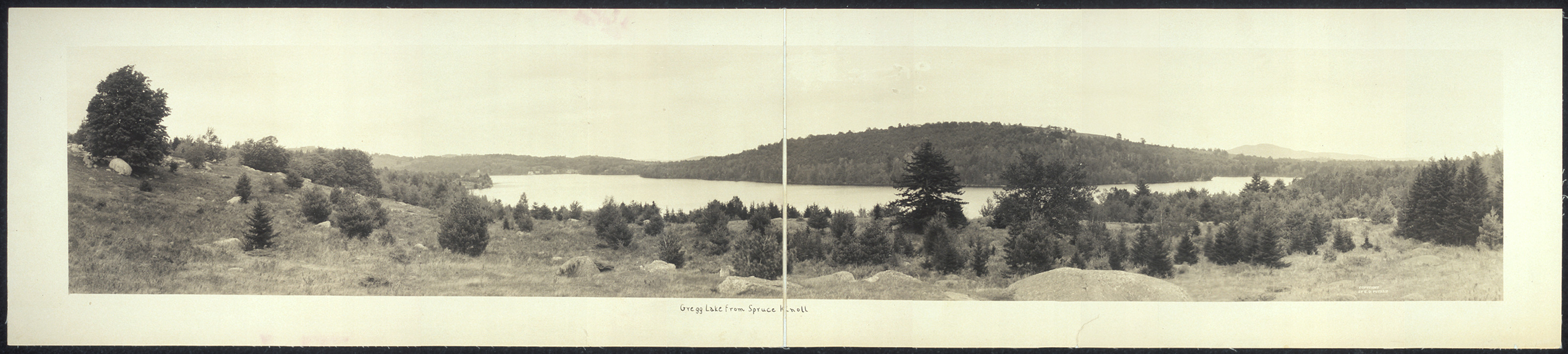 Gregg Lake fr Spruce Knoll, New Hampshire, 1913, 1913 — historic image