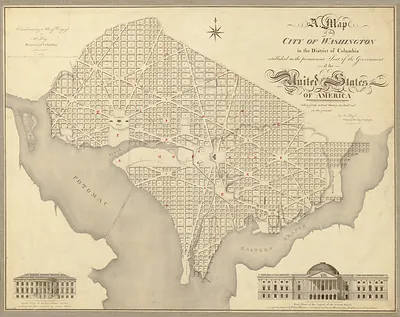 A Map of the City of Washington in the District of Columbia [1818]