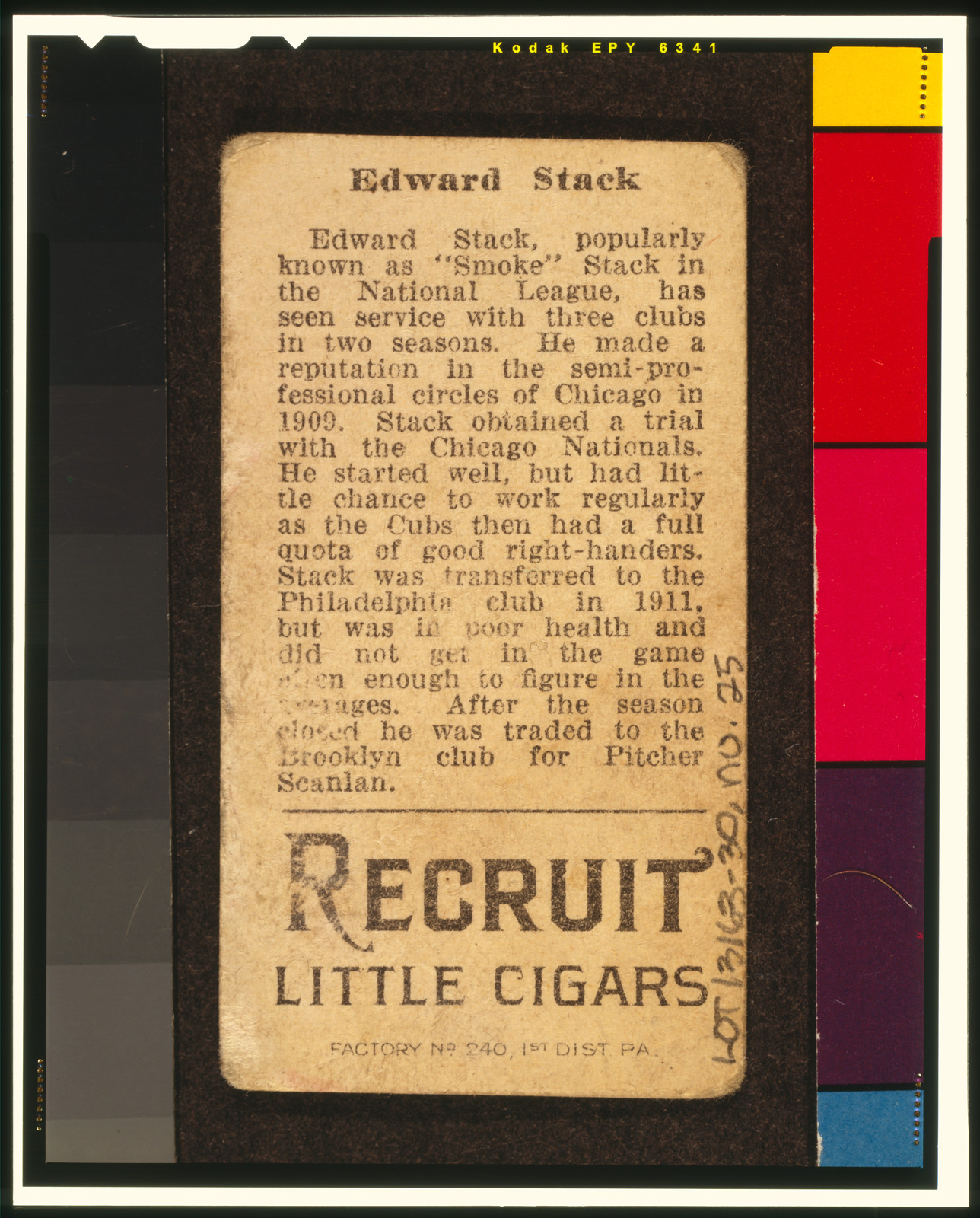 Brown Backgrounds (T207), 1912 — historic print