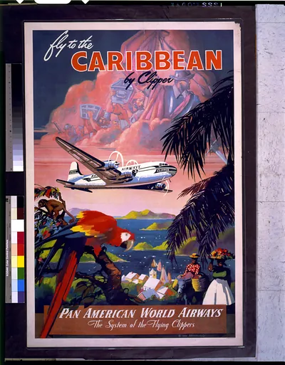 Fly to the Caribbean by clipper. Pan American World Airways / III von Arenburg.