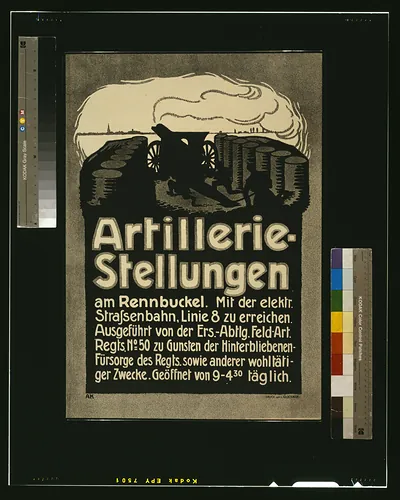 Artillerie-Stellungen / AK.