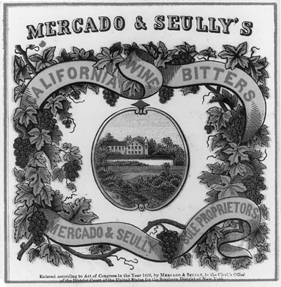 Mercado & Seully's California Wine, Bitters