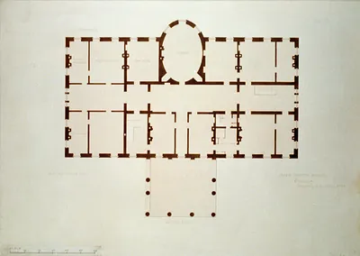 [The White House (Executive Mansion") D.C. Second story floor plan]"