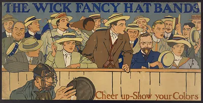 The wick fancy hat bands. Cheer up - show your colors