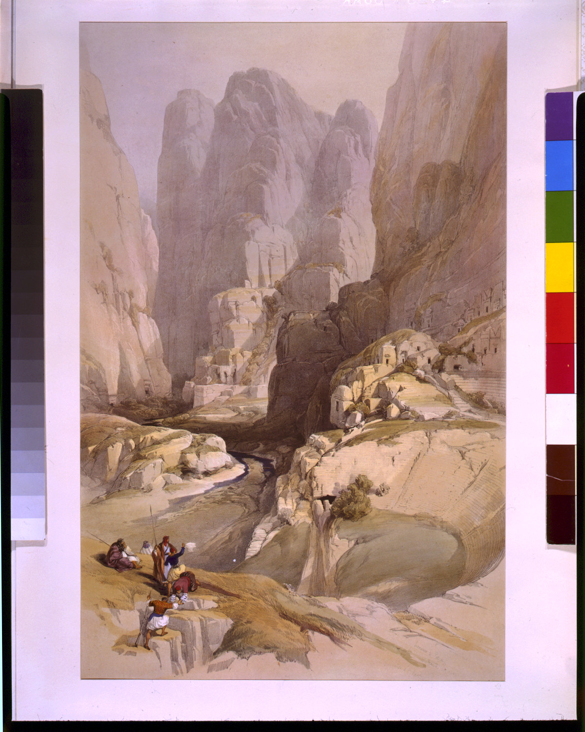 Entrance to Petra March 10th 1839 / David Roberts., [published between 1844 and 1845] — antique lithograph