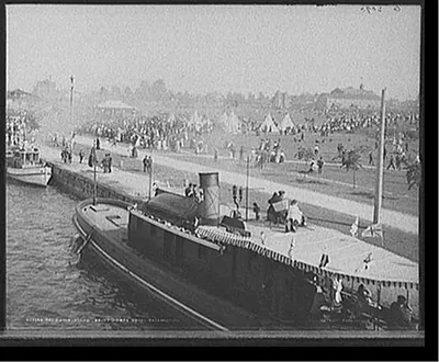Reviewing stand, Saint Marys [sic] Canal celebration