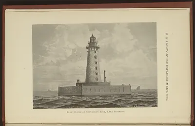 Light-house on Stannard's Rock, Lake Superior