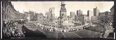 IN Soldiers parade Indianapolis 1918 PHOTO
