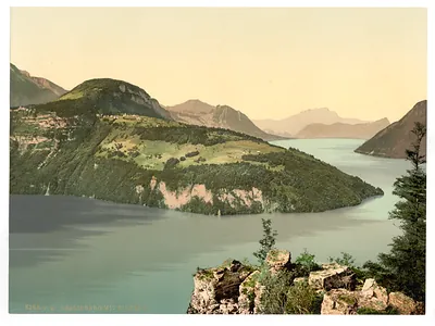 Seelisberg and Pilatus Lake Lucerne Switzerland