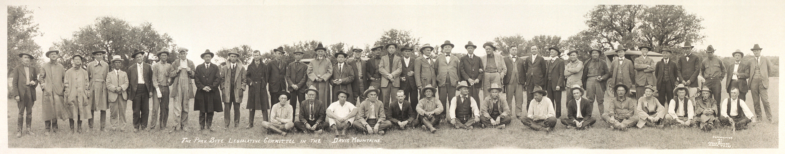 Park Site Leg Cmte Davis Mountains, Texas, 1921, 1921 — historic image