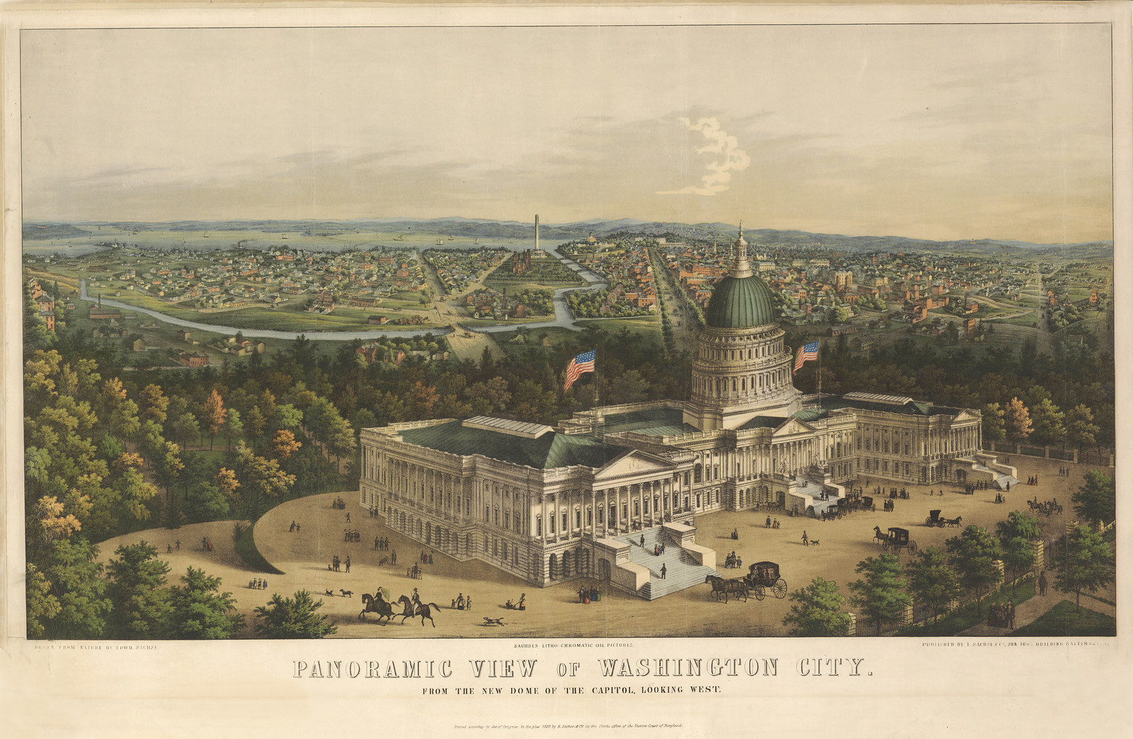 Washington, D.C., 1856, 1856 — antique map
