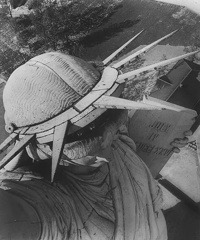 Historic Photo Print - Statue of Liberty - Close-up view of head