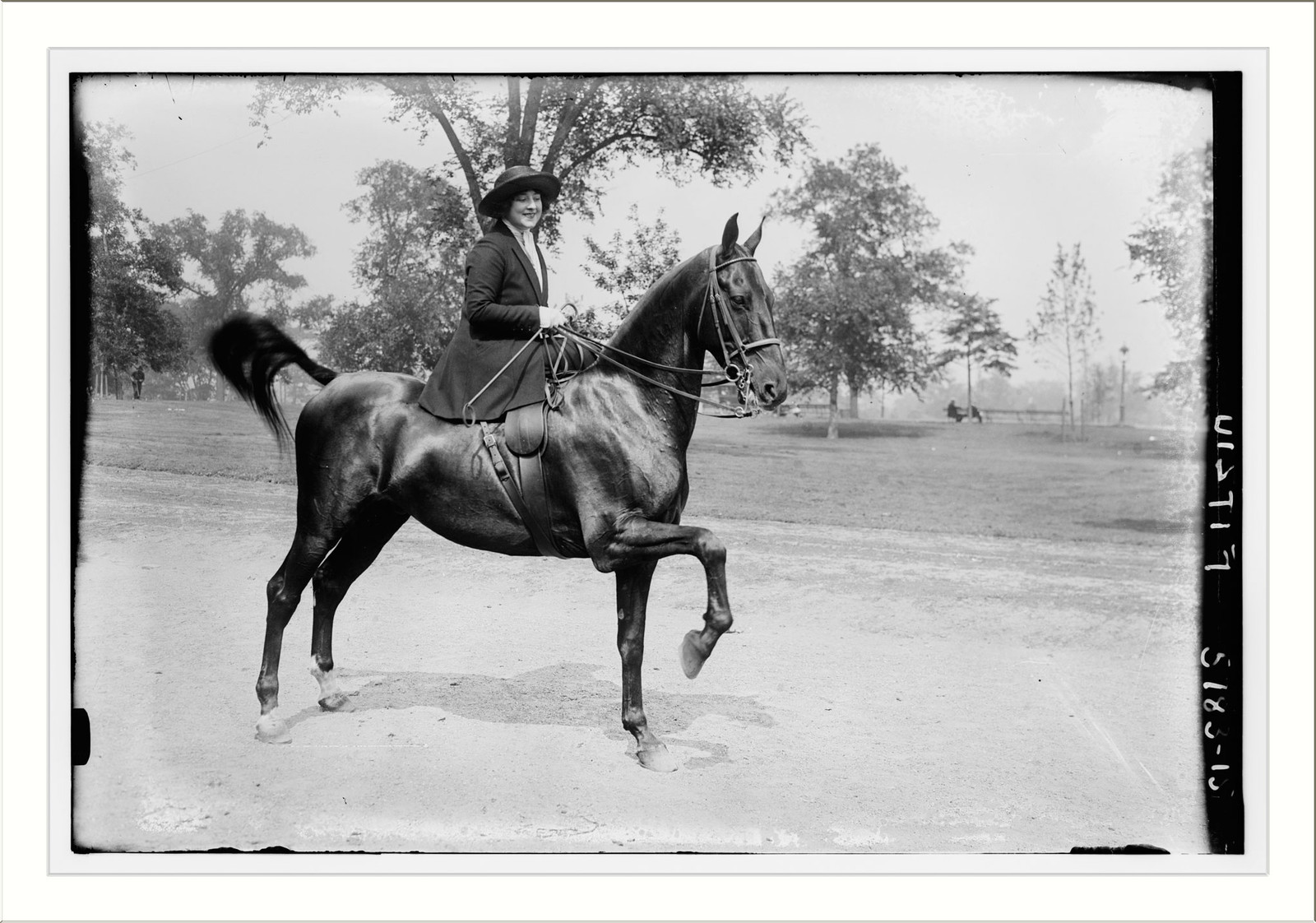Fitziu on horseback, n/a — historic photograph