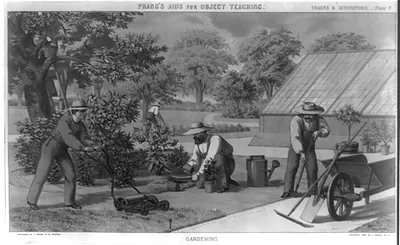 Prang's aids for object eaching. Gardening
