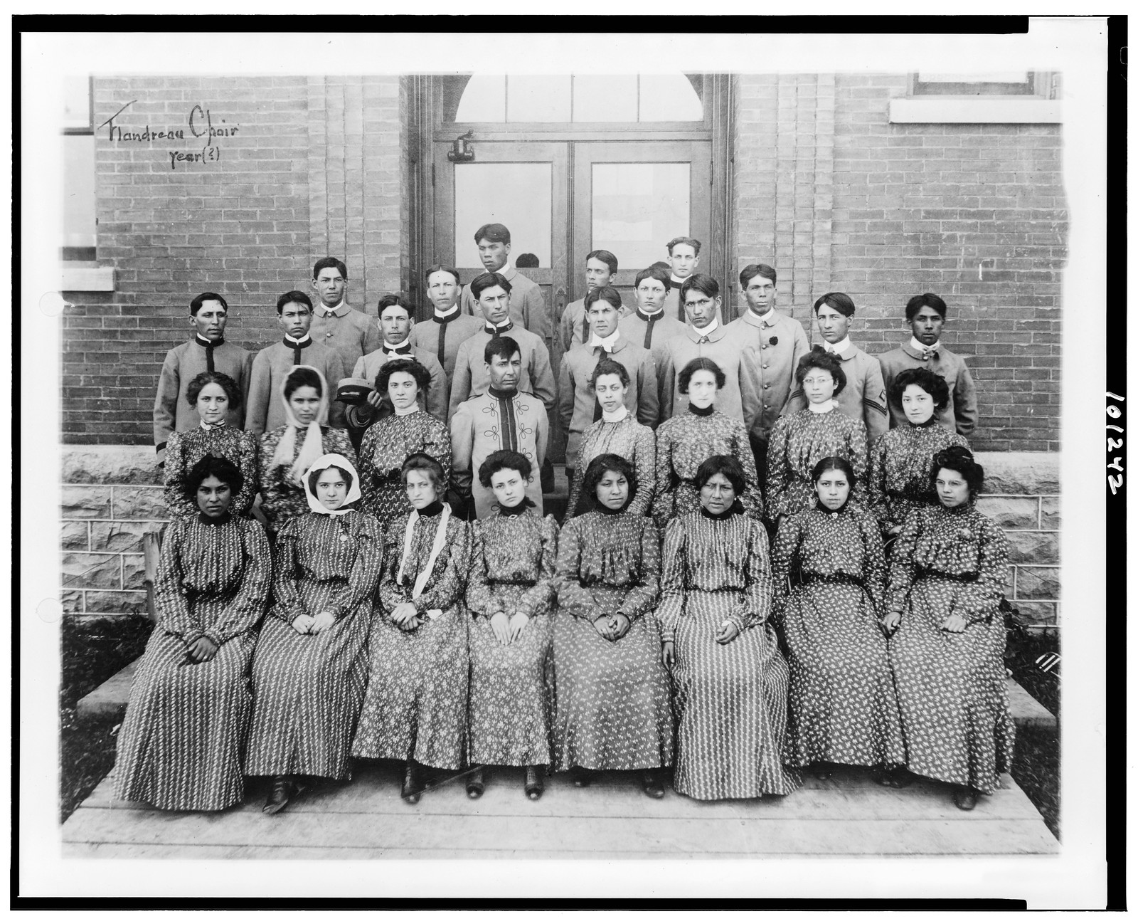 Flandreau Indian School, South Dakota, choir, [between 1909 and 1932] — historic photograph